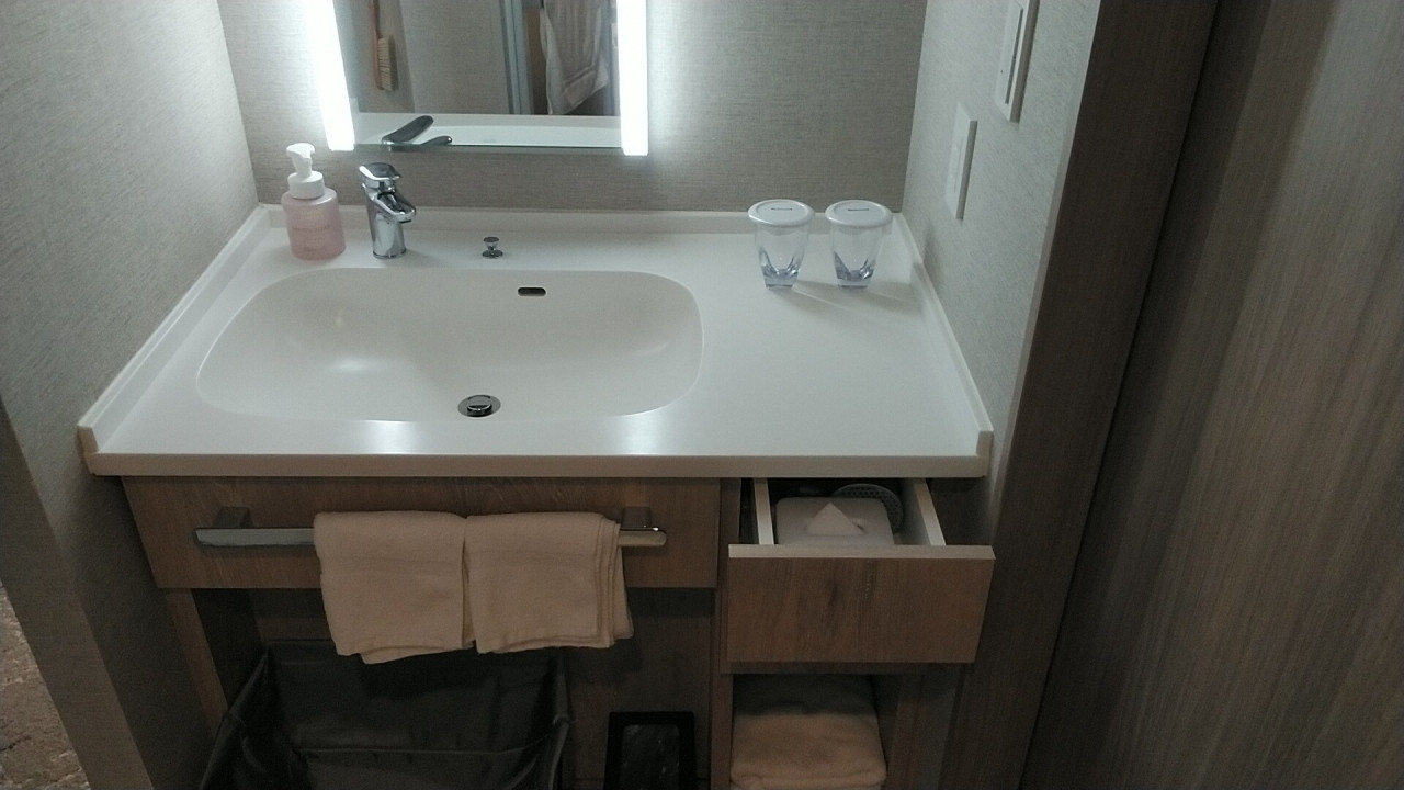 洗面台も使いやすいですね