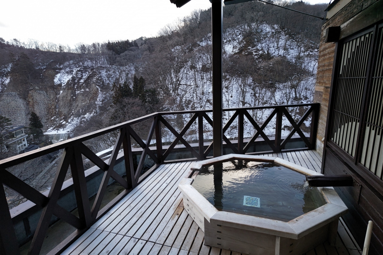 貸切露天風呂の大パノラマに感動!4084968