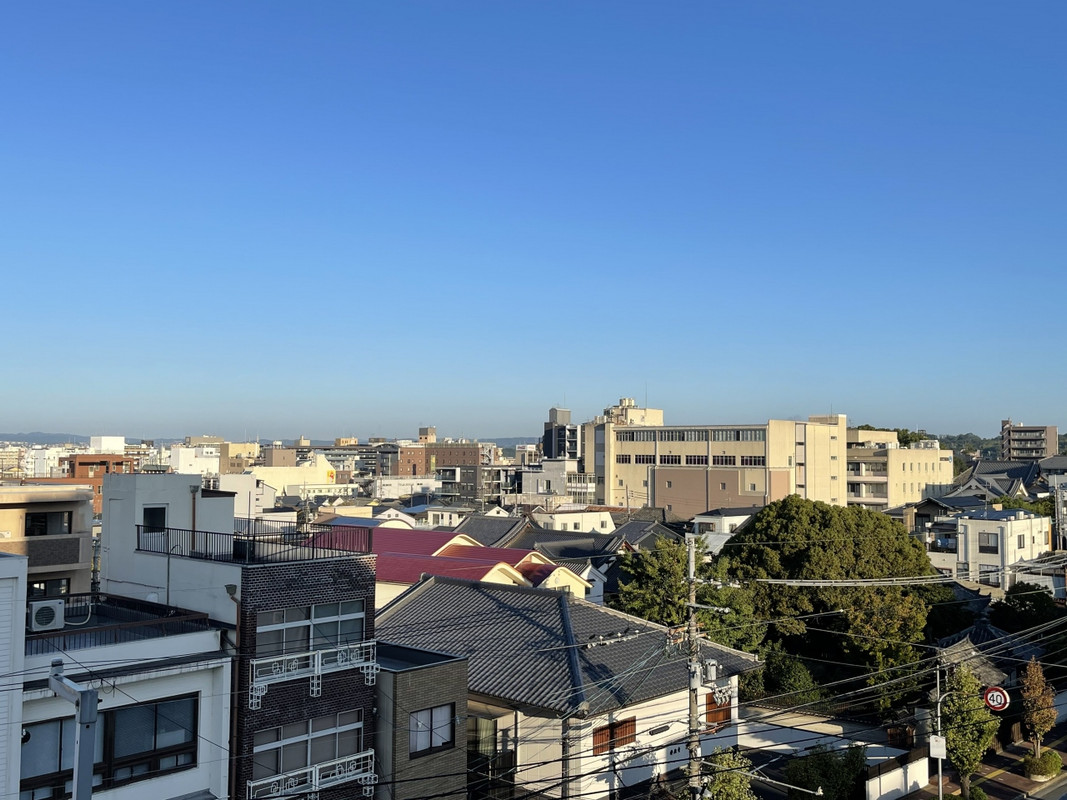 5階の部屋からの眺めです。