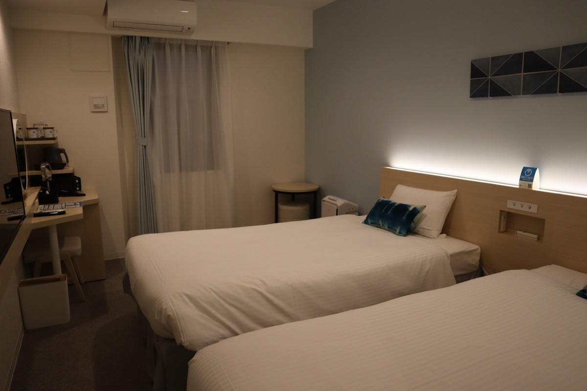 22平米の部屋はひとり旅にはちょうどよかったです。