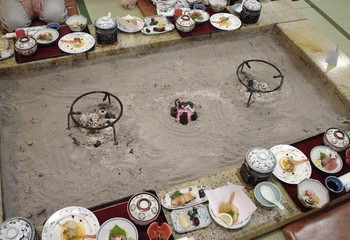 「大牧温泉観光旅館」料理 910126 夕食(1)