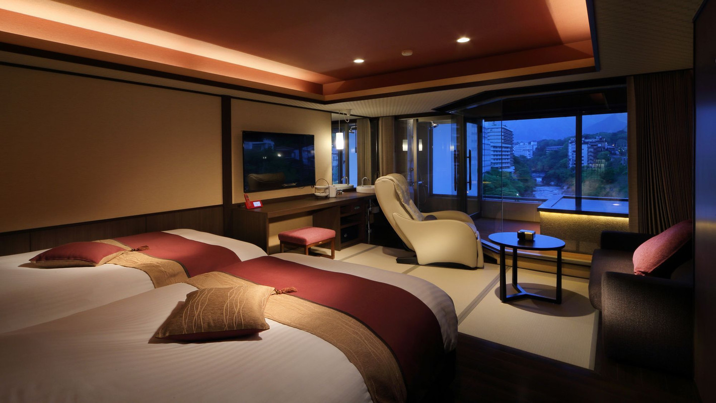 ビューバス付コーナースウィート はんなりツイン