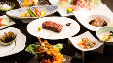 夕食/鉄板焼きコース一例 / 1