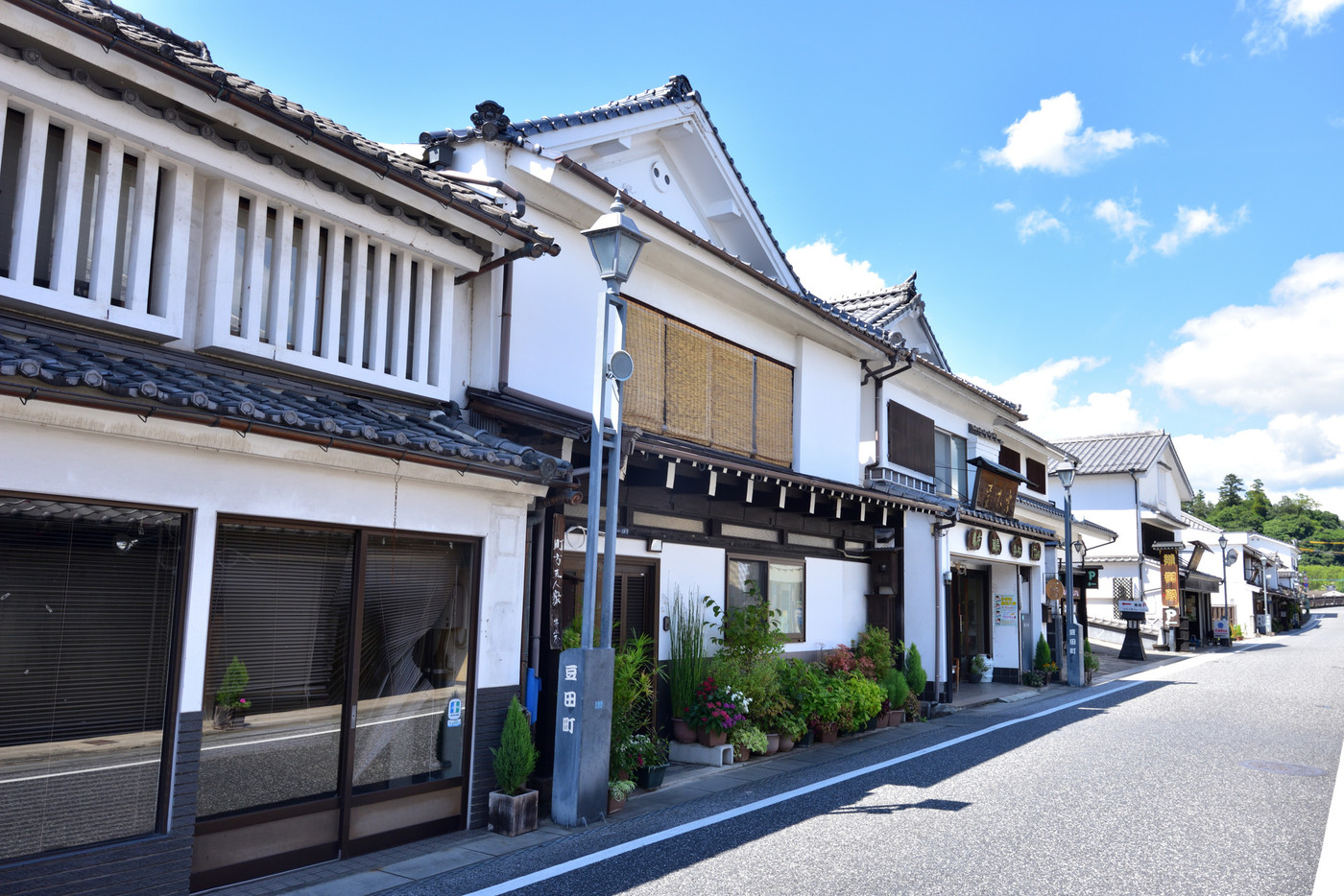 日田市豆田町風景　天領日田豆田町　大分県日田市豆田町