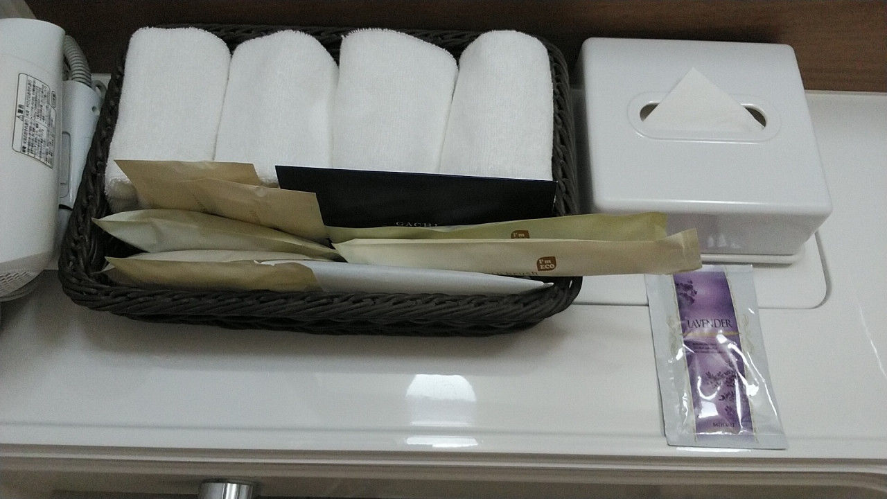 ハンドタオルが4セット便利です