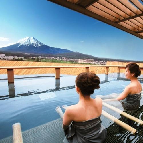 屋上露天風呂「富士山」 / 1