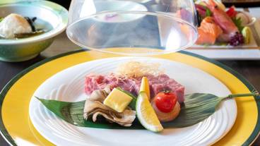 ランクアップメニューのステーキ / 4