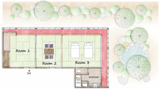 雪見の間　専用トイレ/シャワー付