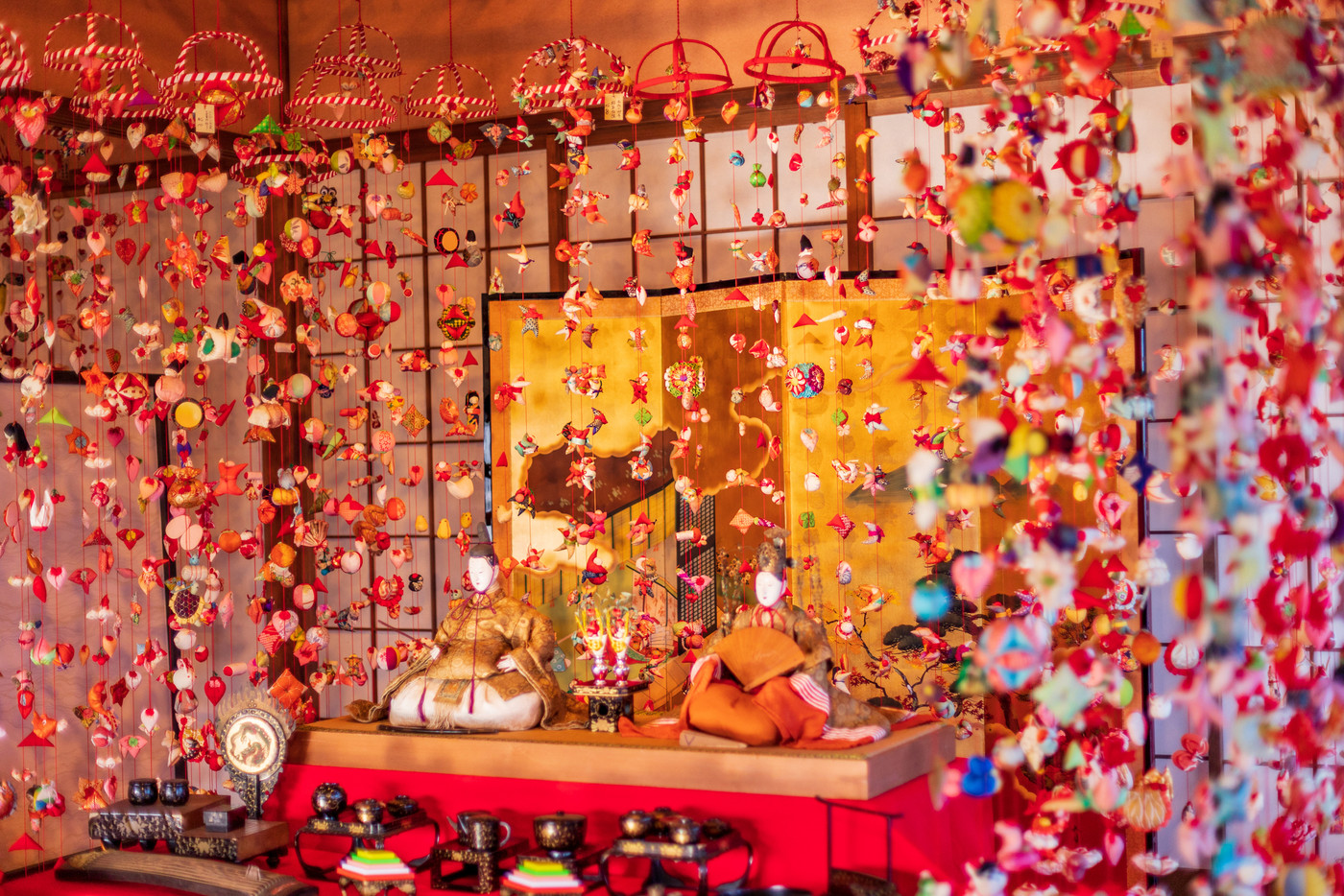 （静岡県）雛の館むかい庵　吊るし雛