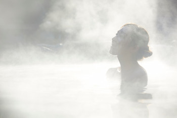 onsen woman portrait