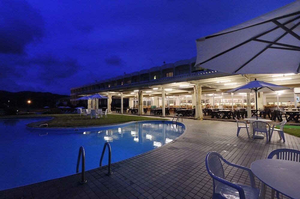 屋外ダイニングエリア