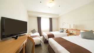 禁煙 トリプルルーム (18.4平米)(ベッド幅110センチX2台, 90センチX1台)