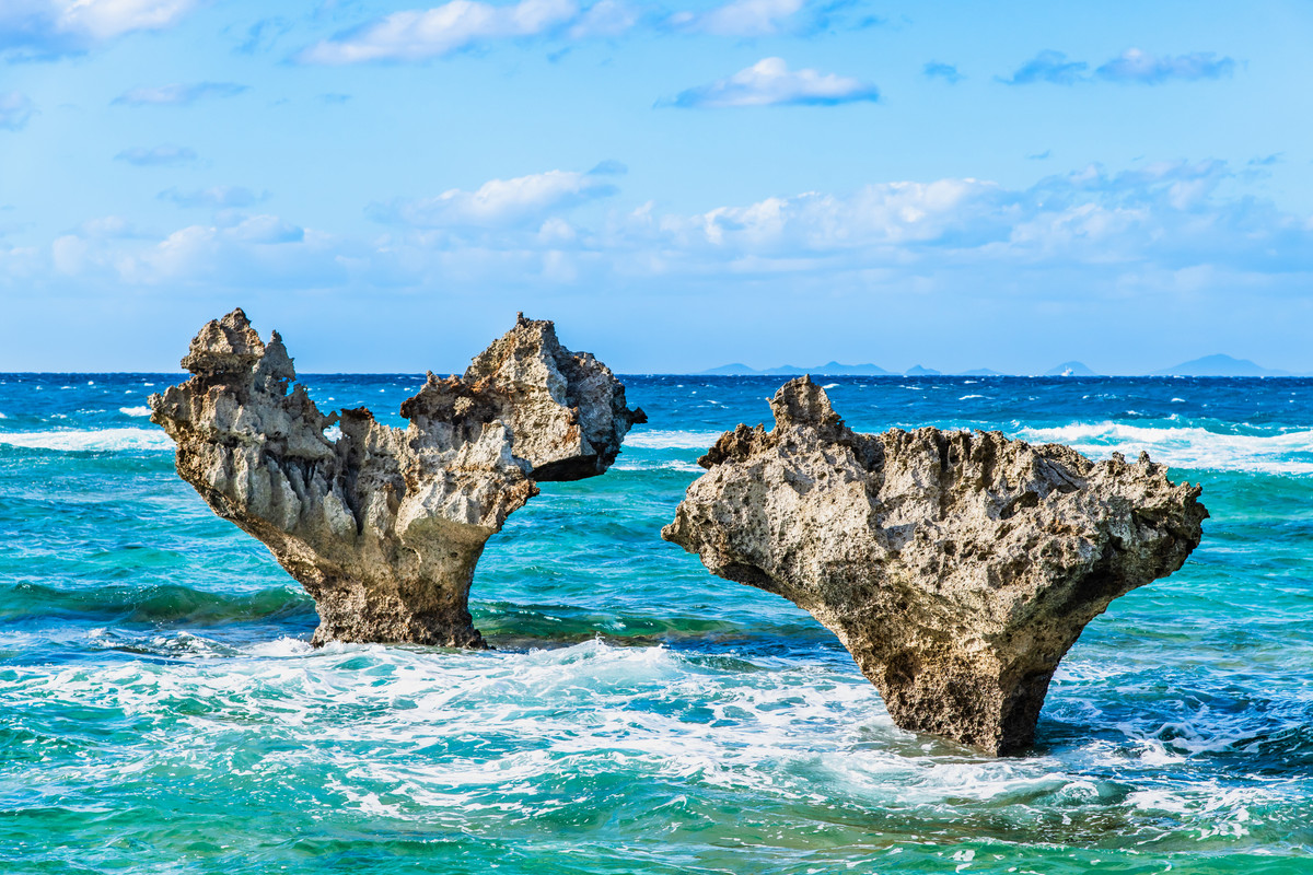 ティーヌ浜のハートロック