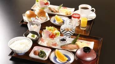 ホテル菊乃家 朝食一例 / 1