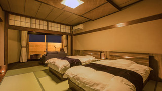 [禁煙] スーペリア露天風呂付和ベッドツイン12畳(眺望なし)