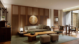 スイート ダブルベッド 2 台 コートヤードビュー (Onsen Suite Room Twin)