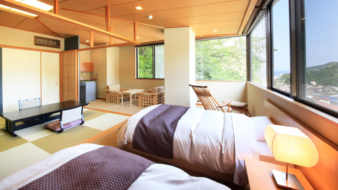 ほっこり和風のお部屋で、網代の山並みを眺めてくつろいで4256666