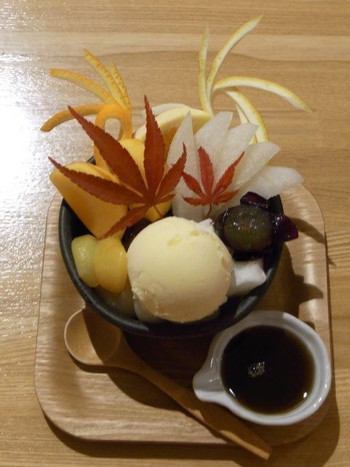 「北斎茶房」料理 62155 北斎秋あんみつ