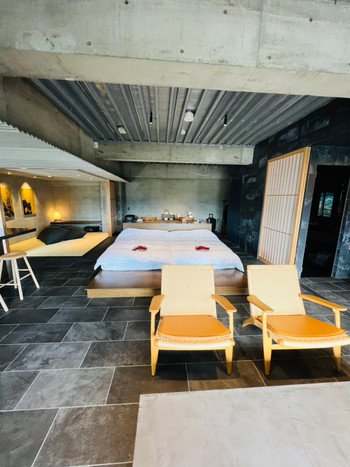 「松本十帖 松本本箱」 内観 184688107 ◎畳とベッドのどちらでも好きな方に寝れるのは嬉しい！