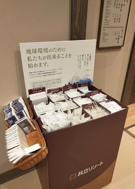 エレベータの横にあり、ご自由に