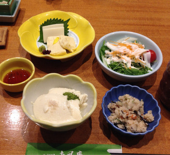 「なか川 東風庵」 料理 45578196 手出しされる豆腐料理の品数