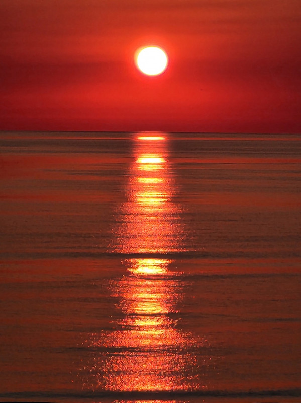 夕日　19時08分日没