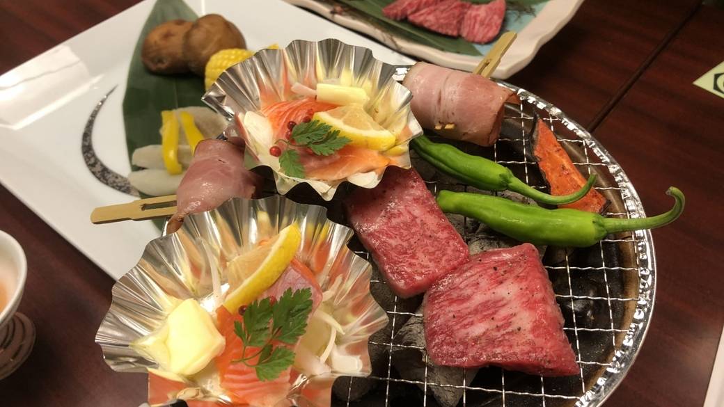 炭火焼会席一例 / 1