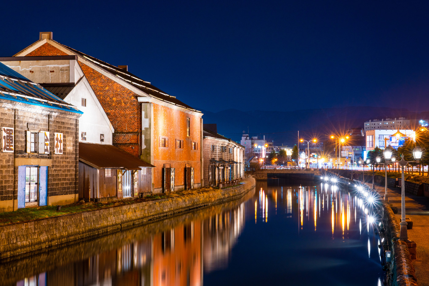 ＜北海道＞小樽運河 /  観光地 /夜景