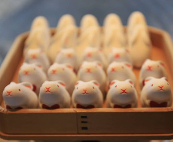 ご縁をつげるおみくじ入り、キュートなうさぎ2449135