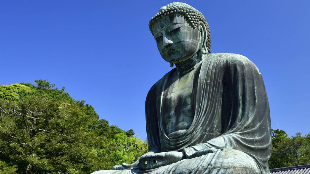 荷物を預けて
「鎌倉大仏」を見学 / 1