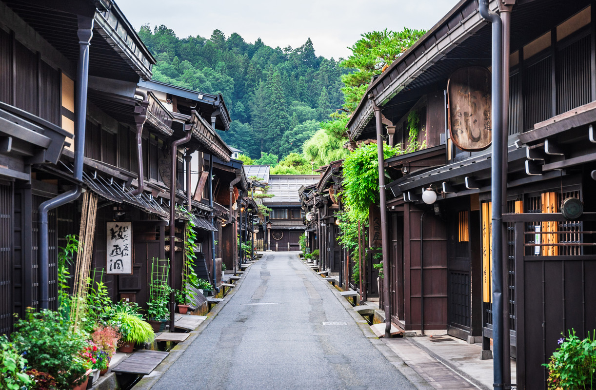 高山の古い町並み