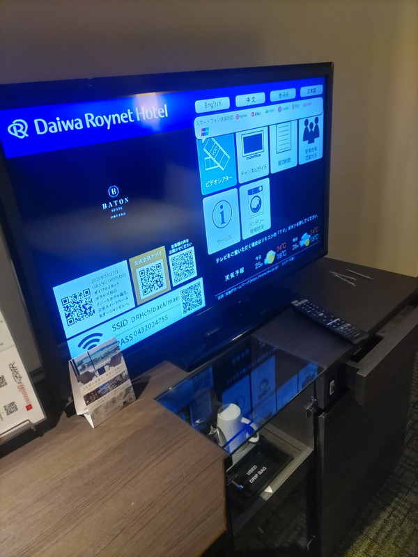 客室テレビ