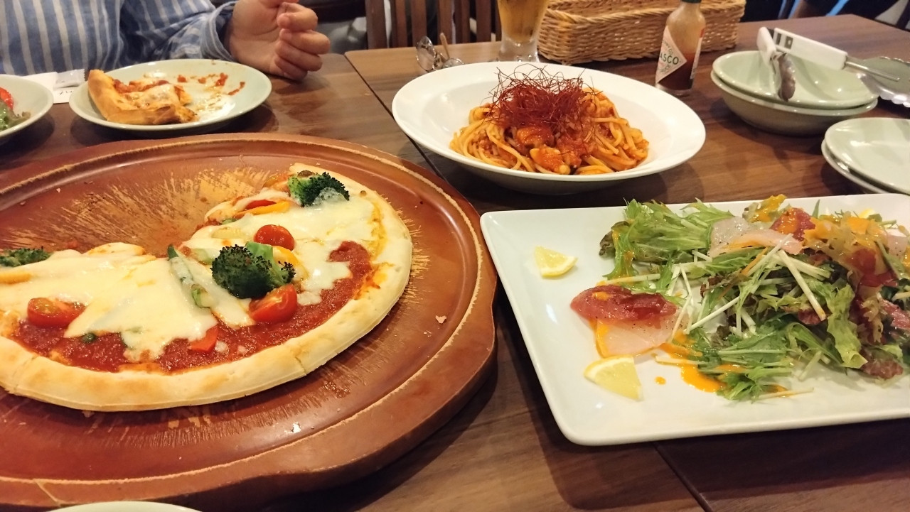 夕食のイタリアン