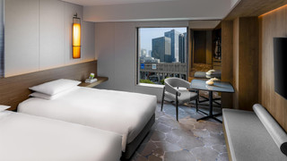 デラックス ルーム シングルベッド 2 台 シティビュー