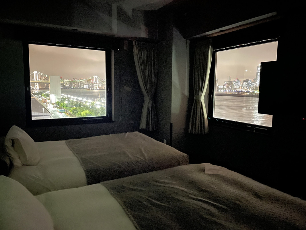 お部屋からはお台場のレインボーブリッジ、東京タワー、豊洲大橋