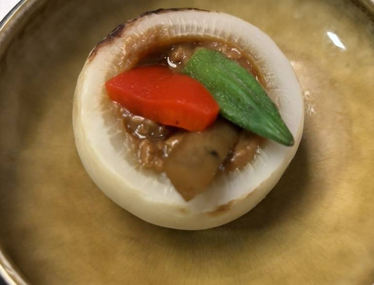 蕪釜牛肉そぼろ味噌射込み / 5