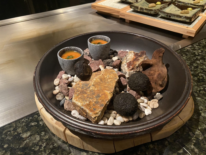 鉄板焼き 石ずえ・食事②