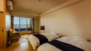 [禁煙] スタンダード露天風呂付和洋室ツイン(内風呂なし)