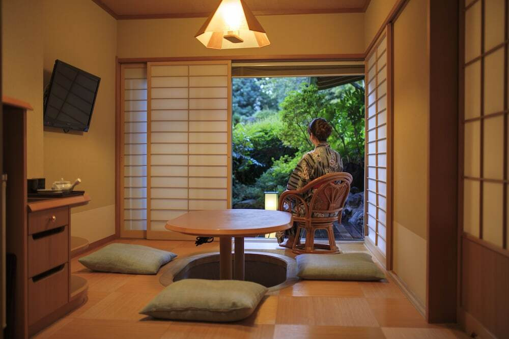 富士山が見える贅沢な客室露天風呂4055117