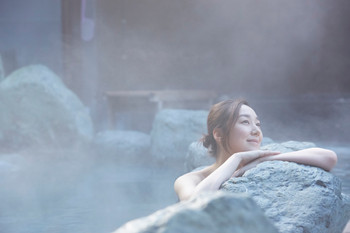 onsen woman portrait