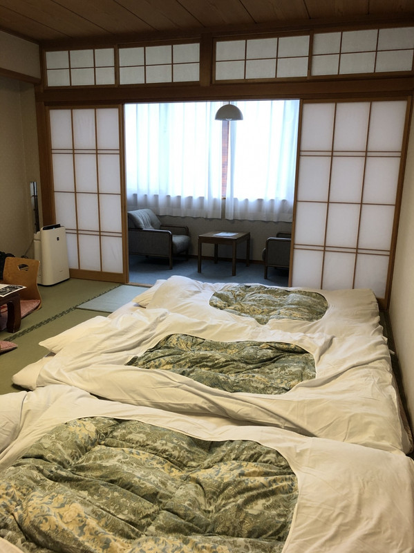 和室部屋 お布団ひいてありました