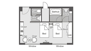 デラックス ツインルーム（3名・禁煙）