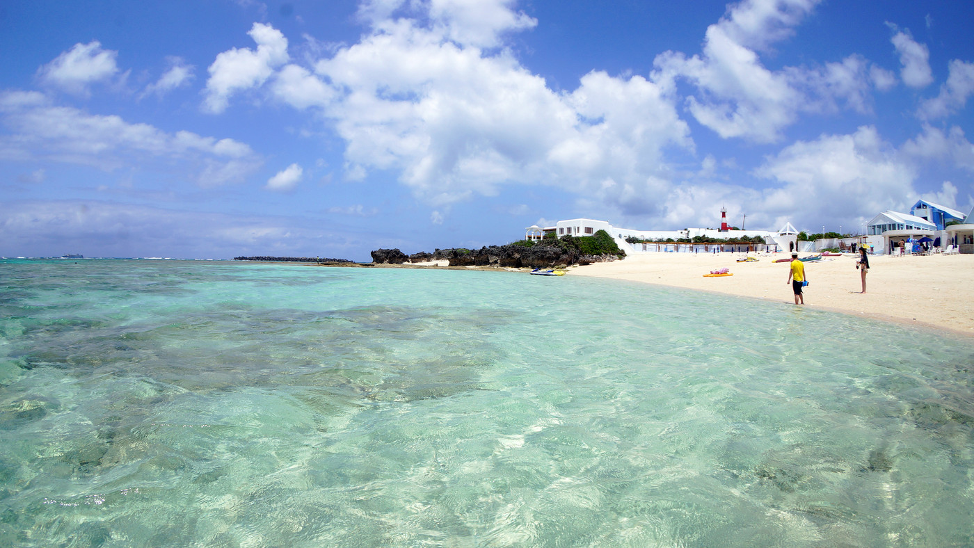 与論島 白い砂浜