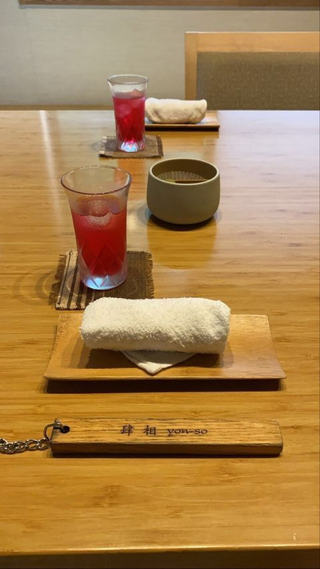 ウェルカムサービスの紫蘇ジュース