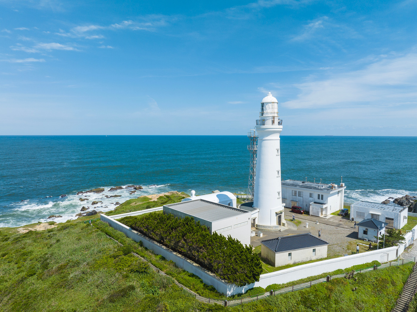 上空からの犬吠埼灯台