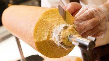 夕食一例／バームクーヘン / 3