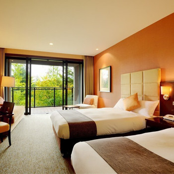 部屋のバルコニーから見える、那須高原の豊かな自然に癒されて3960239