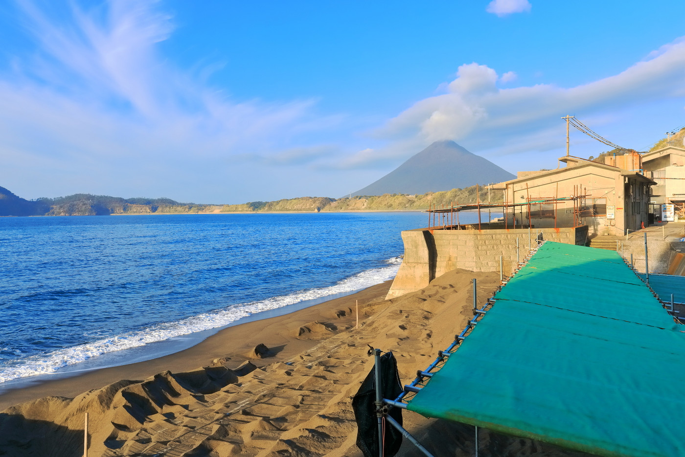 【鹿児島県】砂蒸し風呂と開聞岳