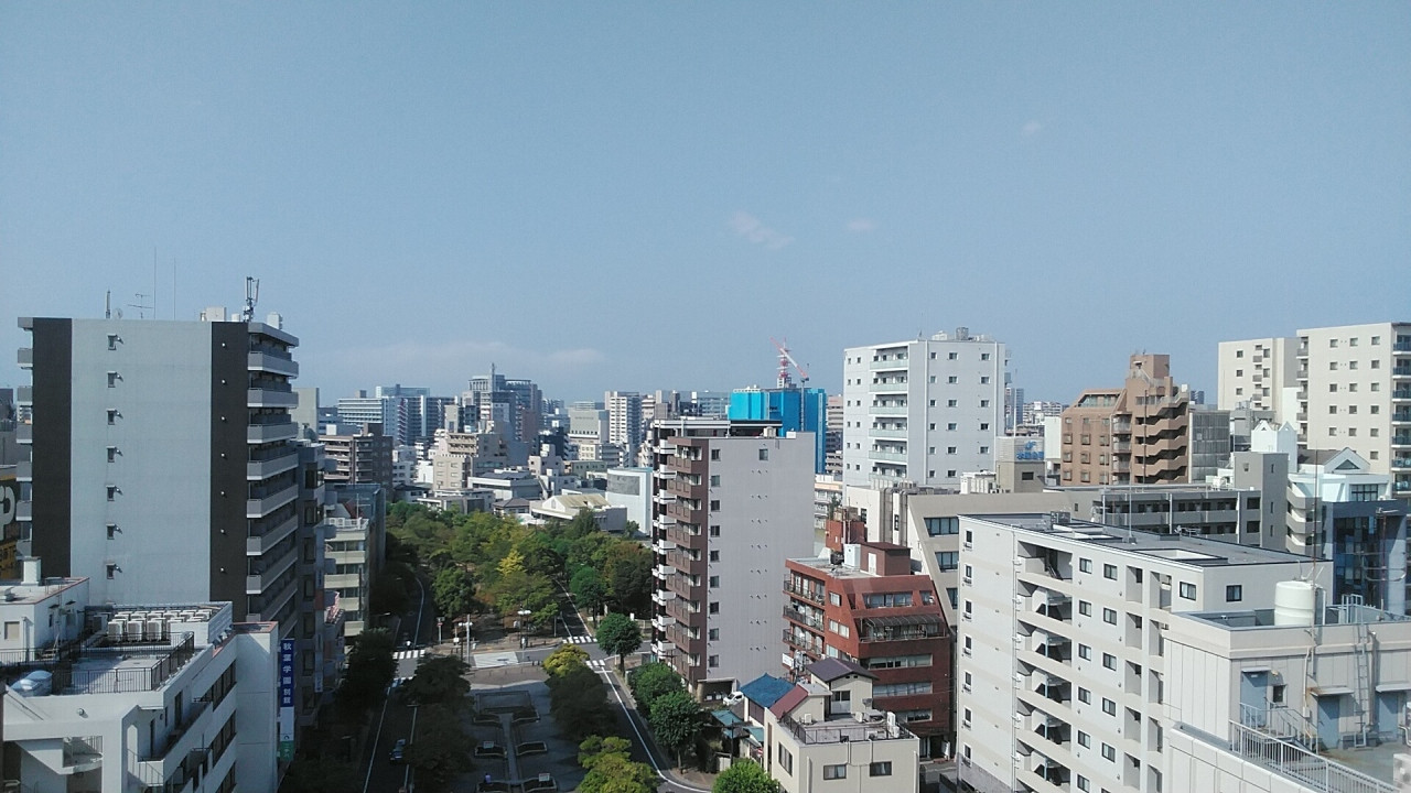 千葉みなと方面が見えます