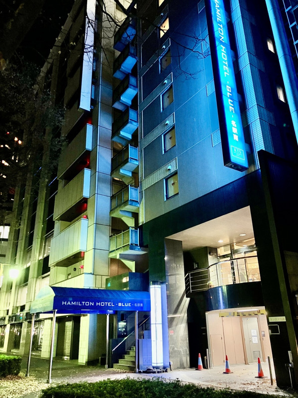 ブルーのライトアップでよく目立つ